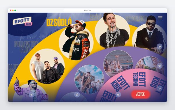 efott.hu – az új nyitóoldal desktop terve
