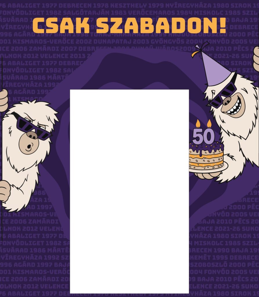 EFOTT 2026 – a nagyszínpad frontja a „Csak szabadon!" felirattal