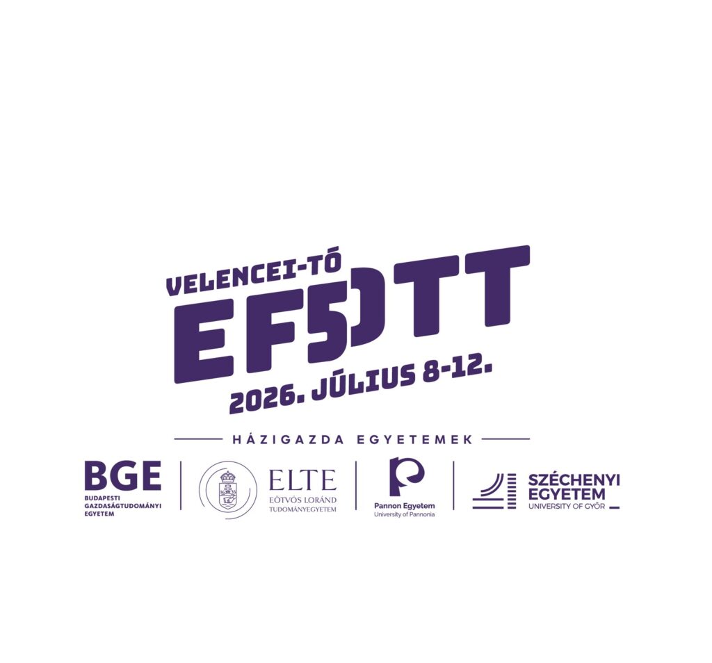 EFOTT50 arculat – az EF50TT logó a házigazda egyetemek logósorával