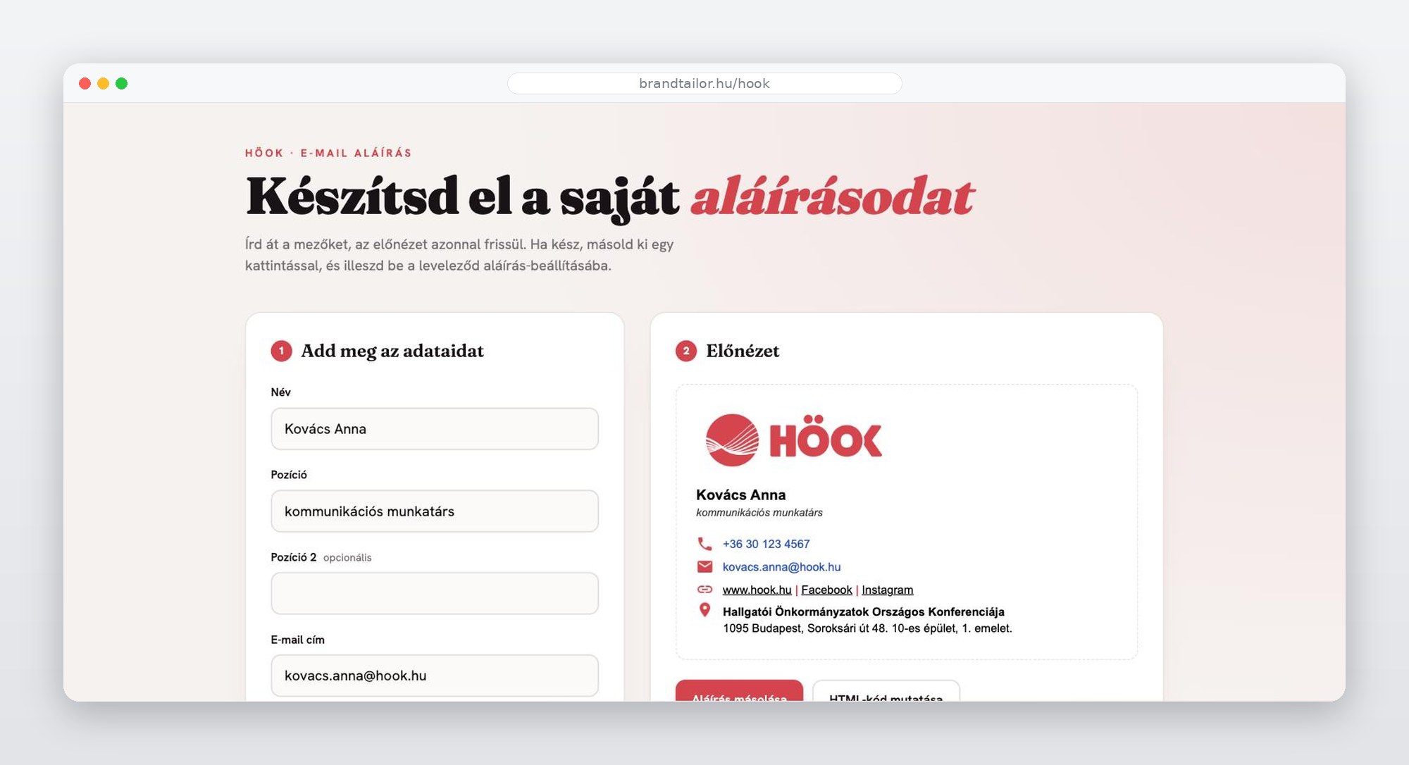 E-mail aláírás generátor – HÖOK Csoport (2)
