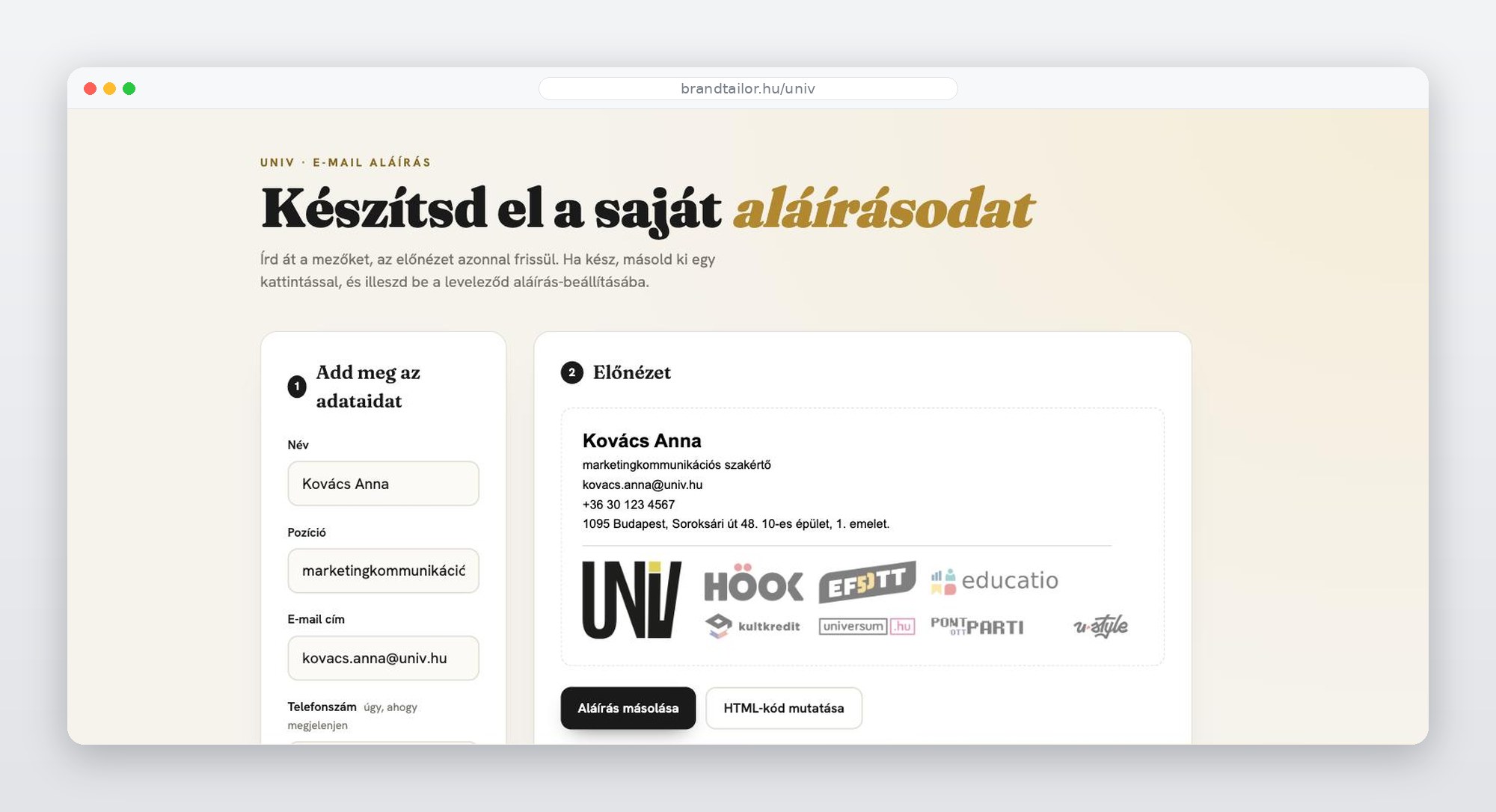 E-mail aláírás generátor – HÖOK Csoport (3)