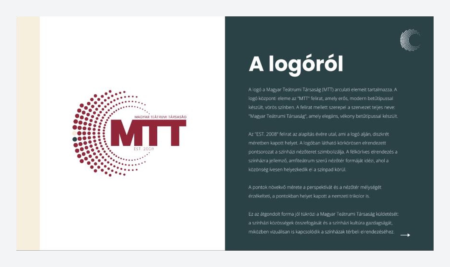 MTT – a logó felépítése és jelentése