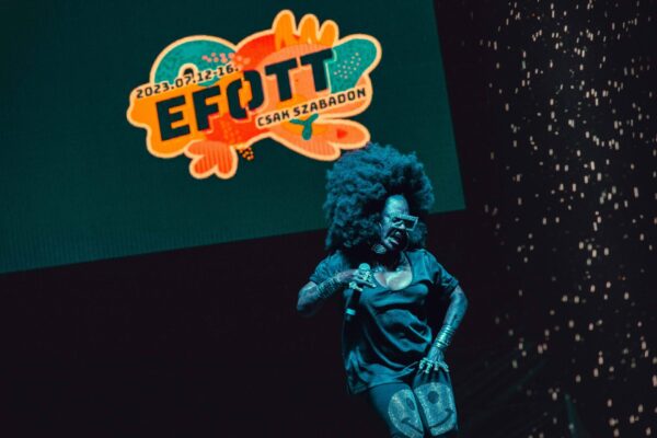 EFOTT 2023 – az EFOTT logója kivetítve egy koncert alatt