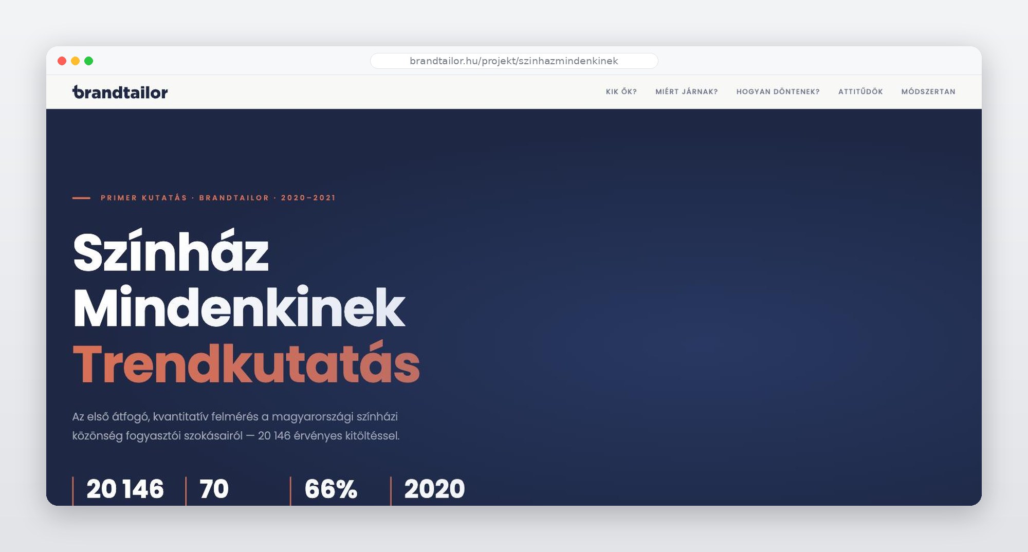 Színház mindenkinek trendkutatás – eredményoldal