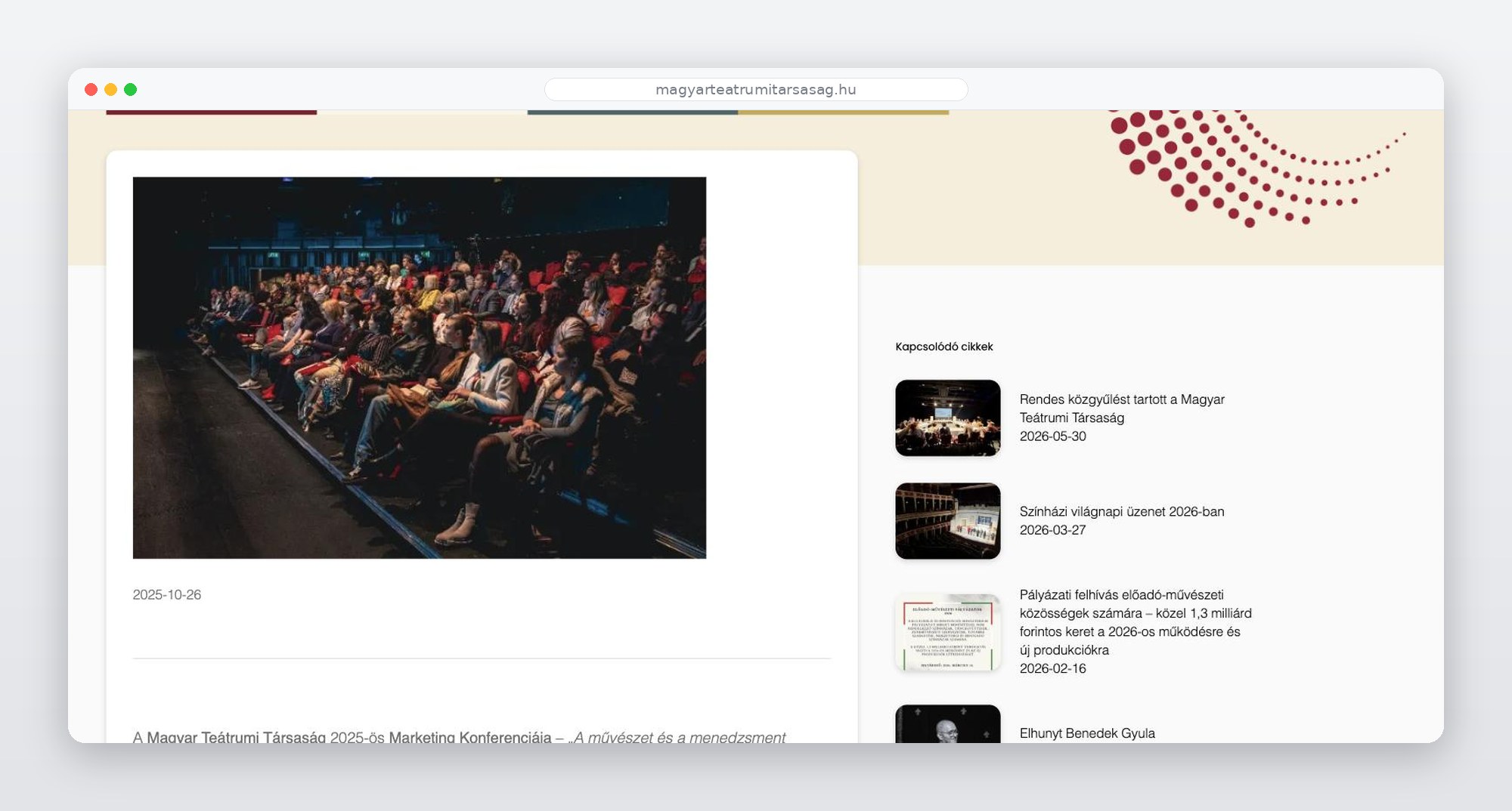 MTT Marketing Konferencia 2025 – telt házas nézőtér a Nemzeti Színházban