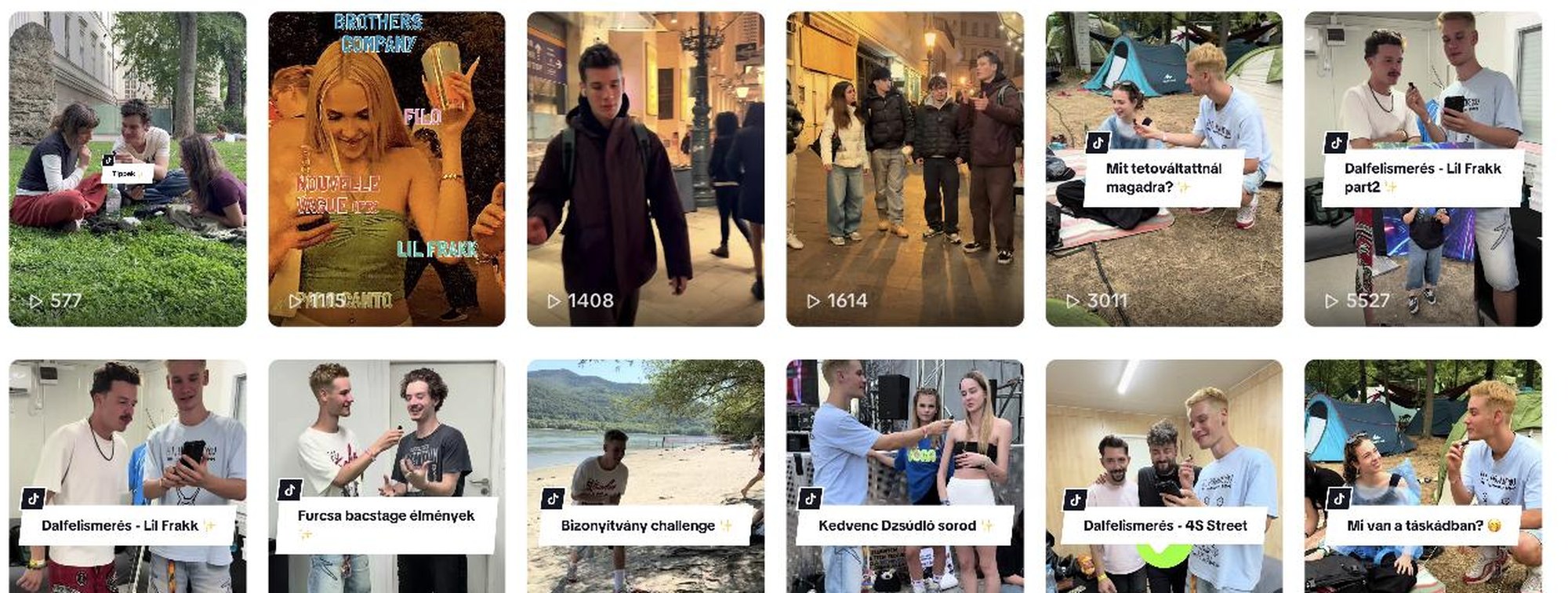 VéNégy Fesztivál TikTok – visszatérő formátumok: dalfelismerés, bizonyítvány challenge, mi van a táskádban